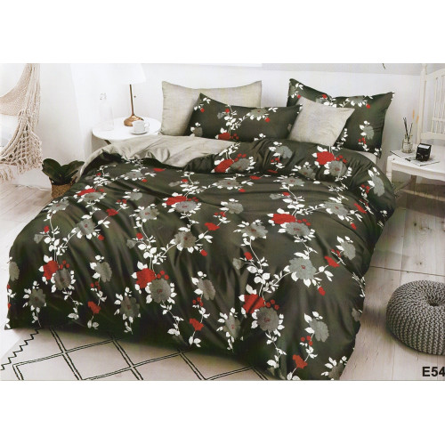 Pościel 3D Satyna Bawełniana 220/200 Z Prześcieradłem Kwiaty