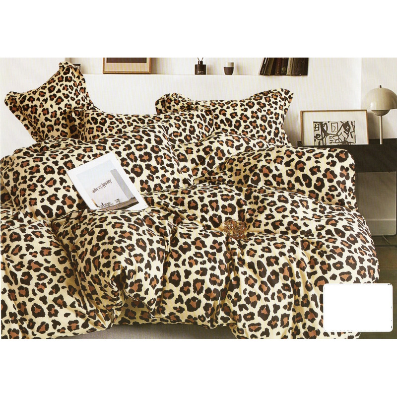 Pościel 160x200 Dwustronna Bawełna Satynowa Collection World Panterka