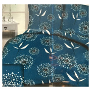 Komplet Pościeli Z Kory 100% Bawełna 220x200cm Niebieska w Dmuchawce