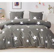 Pościel 160x200 Dwustronna Bawełna Satynowa Collection World Szara Gwi...