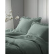 Pościel Z Falbaną 160x200 100% Bawełna Detexpol Pure Miętowa