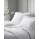 Pościel Z Falbaną 220x200 100% Bawełna Detexpol Pure Biała