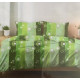 Komplet Pościeli Z Kory 100% Bawełna 160x200cm Zielona Koła