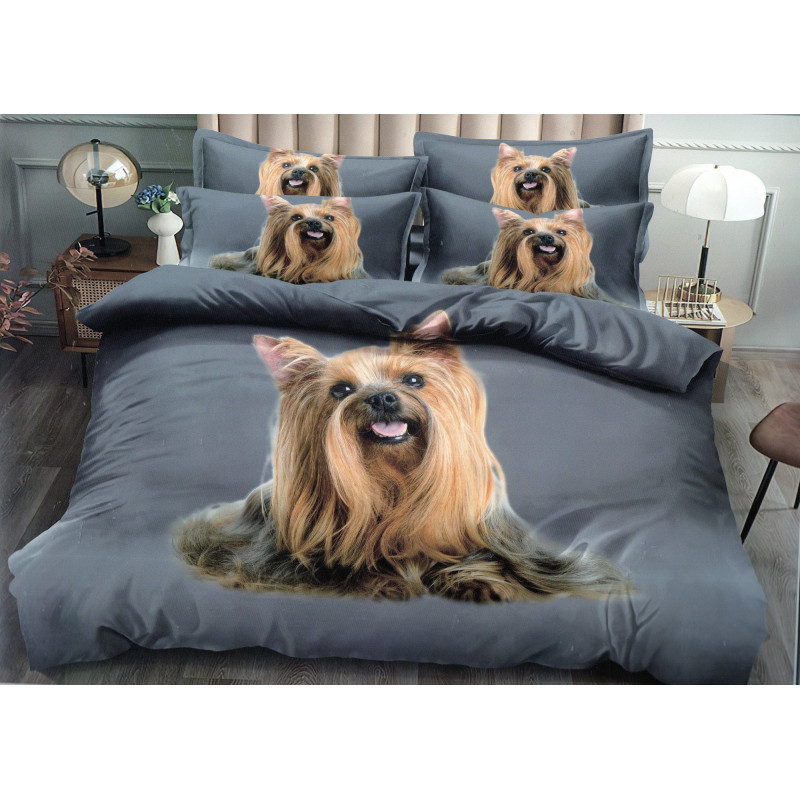 Pościel 3D Satyna Bawełniana 160x200 3cz York