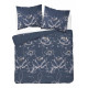 Pościel Detexpol 100% Bawełna 220x200 3cz 5751A Granatowa Kwiaty