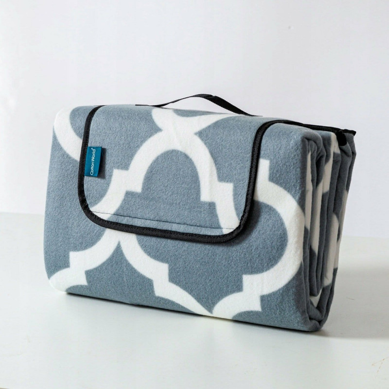 Koc Plażowy/Piknikowy Cotton World 200x200 Cm Z Matą Izolacyjną