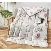 Kołdra Pikowana Cienka Na Lato 220x200cm Kwiaty