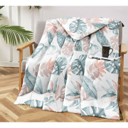 Kołdra Pikowana Cienka Na Lato 220x200cm Liście Monster