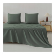 Prześcieradło 100% Bawełna Cotton World Tradycyjne Bez Gumki 160x210cm Oliwkowe