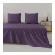 Prześcieradło 100% Bawełna Cotton World Tradycyjne Bez Gumki 160x210cm Fioletowe