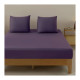 Prześcieradło 100% Bawełna Cotton World Tradycyjne Bez Gumki 160x210cm Fioletowe