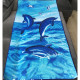 Ręcznik Plażowy 72x146cm Mikrofibra Delfiny