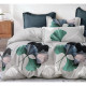 Pościel 3D Satyna Bawełniana 160/200 z Prześcieradłem Liście