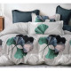 Pościel 3D Satyna Bawełniana 160/200 z Prześcieradłem Liście