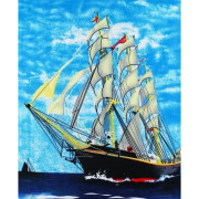 Ręcznik Plażowy 72x146cm Mikrofibra Żaglowiec