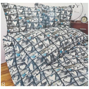 Komplet Pościeli Z Kory 100% Bawełna 220x200cm Serca