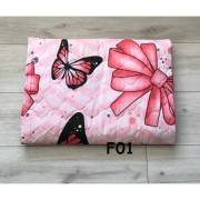 Kołdra Pikowana Cienka Na Lato 160x200 kokarda Motyle