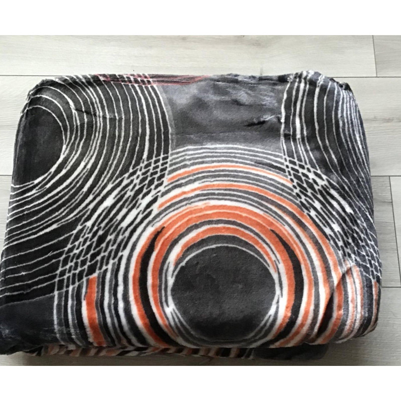 Koc Elway Gruby 160/210cm Koła Na Szarości