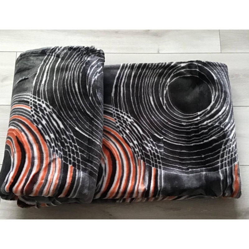 Koc Elway Gruby 160/210cm Koła Na Szarości