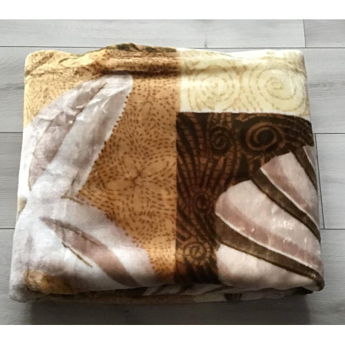 Koc Elway Gruby 160/210cm Muszle Beżowe