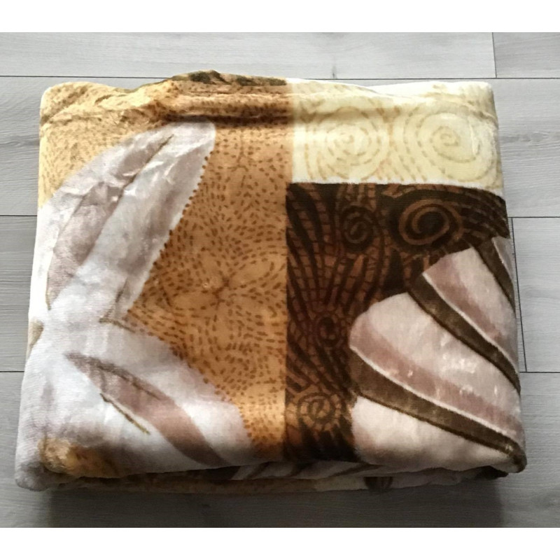 Koc Elway Gruby 160/210cm Muszle Beżowe