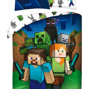 Pościel Bawełniana Licencyjna 160/200 Minecraft Dla Gracza