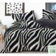 Pościel 3D Satyna Bawełniana 220x200 3cz Zebra