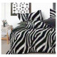 Pościel 3D Satyna Bawełniana 220x200 3cz Zebra
