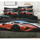 Pościel 3D Mikrofibra 160x200 3cz Auto Sportowe