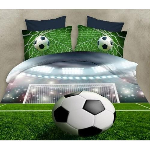 Pościel 3D Satyna Bawełniana 160/200 3 Części Piłka