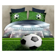 Pościel 3D Satyna Bawełniana 160/200 3 Części Piłka