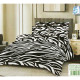 Pościel 3D Mikrofibra 160x200 3cz Zebra Biało Czarna