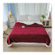Koc Dwustronny Alpaka Sherpa 200x230cm Bordowy Motyle