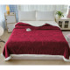 Koc Dwustronny Alpaka Sherpa 200x230cm Bordowy Motyle