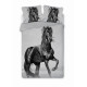 Pościel Bawełna Perkal 160x200 3cz Czarny Koń