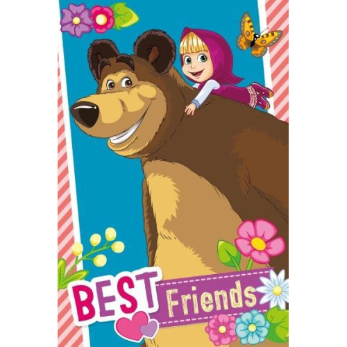 Ręcznik Bawełniany Licencyjny 40x60 Cm Masza I Niedźwiedź