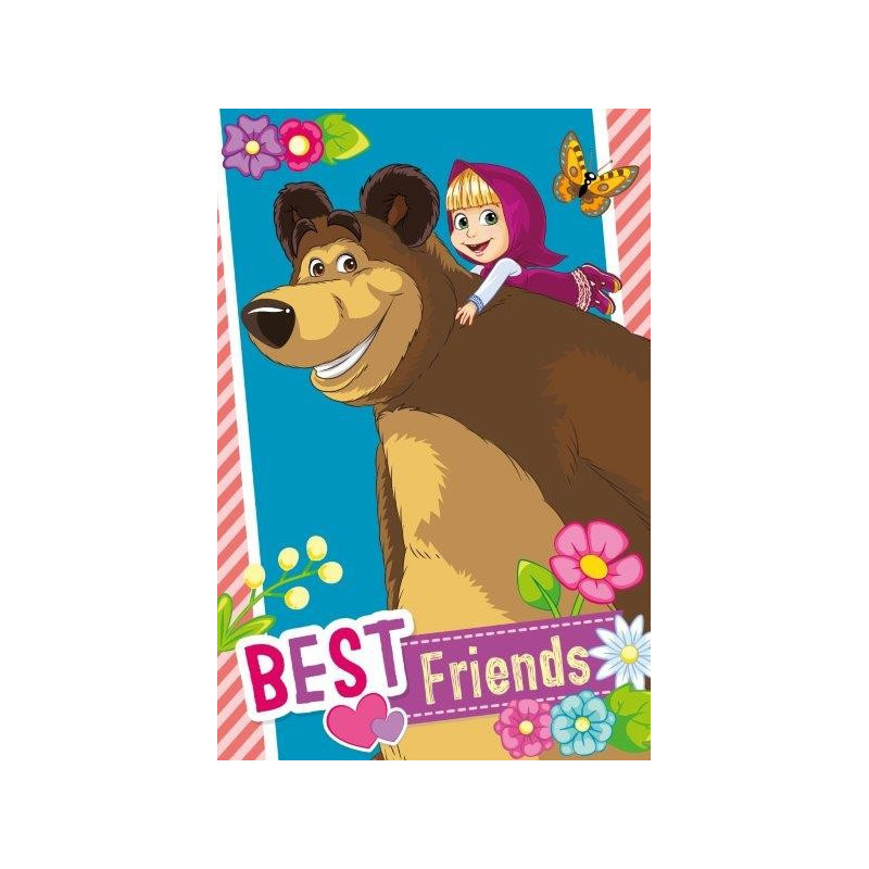 Ręcznik Bawełniany Licencyjny 40x60 Cm Masza I Niedźwiedź