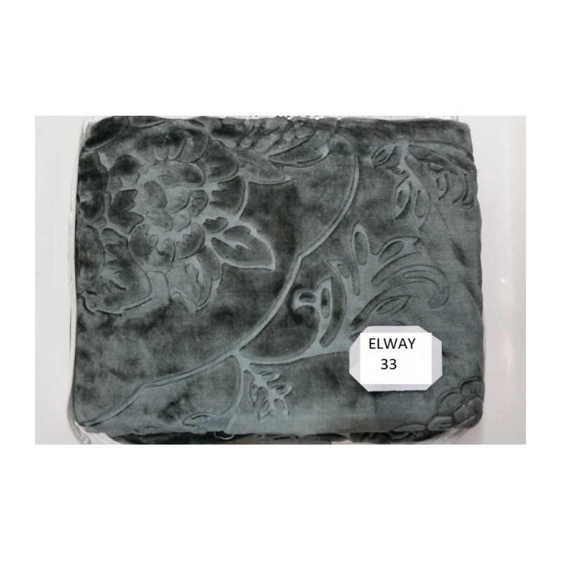 Koc gruby wytłaczany Ciemny Szary