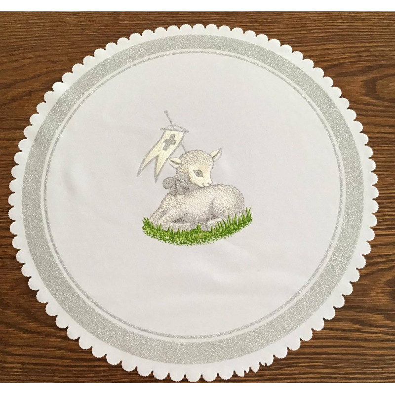 Serwetka 39cm Z Nadrukiem Wielkanocnym Baranek