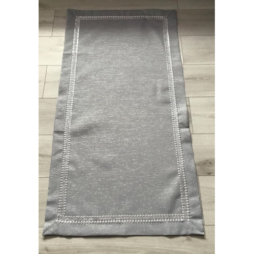 Bieżniki /Serwety Szare Ze Srebrną Nitką I Cekinami