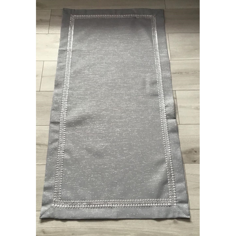 Bieżniki /Serwety Szare Ze Srebrną Nitką I Cekinami