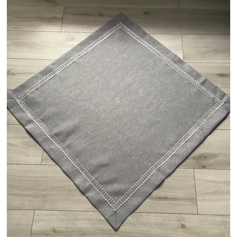 Bieżniki /Serwety Szare Ze Srebrną Nitką I Cekinami