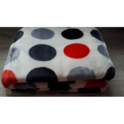 Koc Gruby Elway Koła na białym