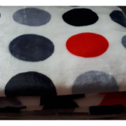 Koc Gruby Elway Koła na białym