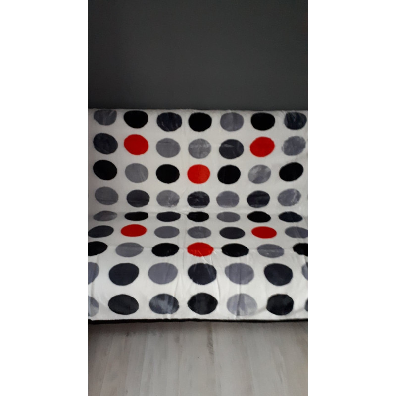 Koc Gruby Elway Koła na białym