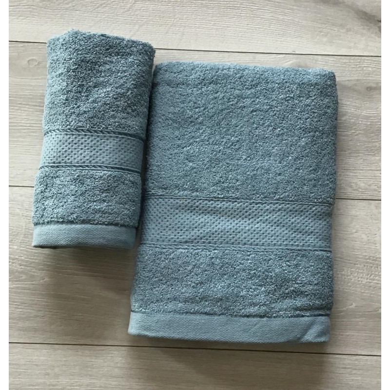 Ręczniki Frotte 100% Bawełna Gładkie Szary