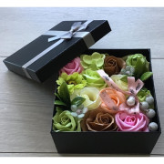 Flower Box Pachnący Mydlany Bukiet Różyczki