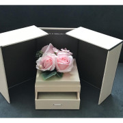 Szkatułka Z Kwiatami Mydlanymi Różyczki Różowe