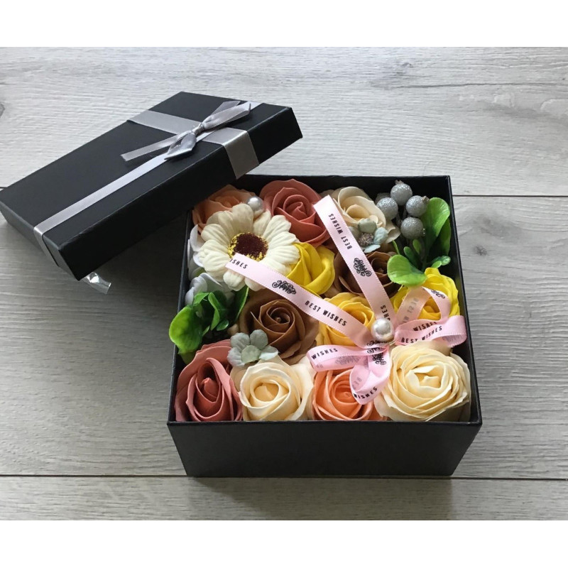 Flower Box Pachnący Mydlany Bukiet Różyczki