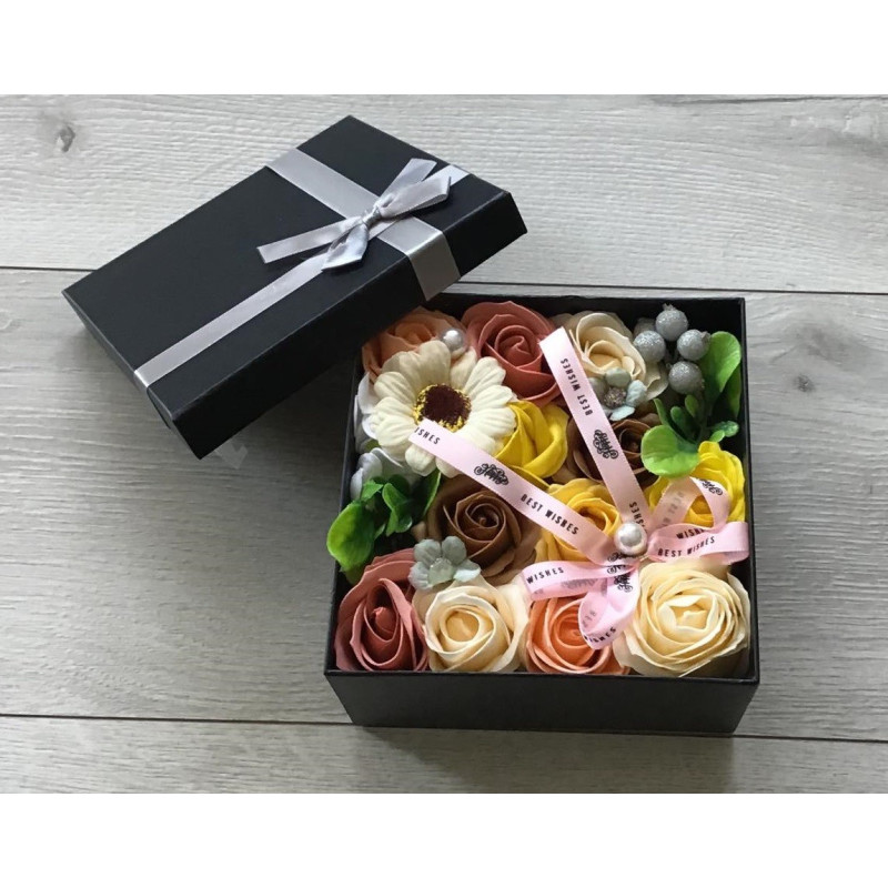 Flower Box Pachnący Mydlany Bukiet Różyczki